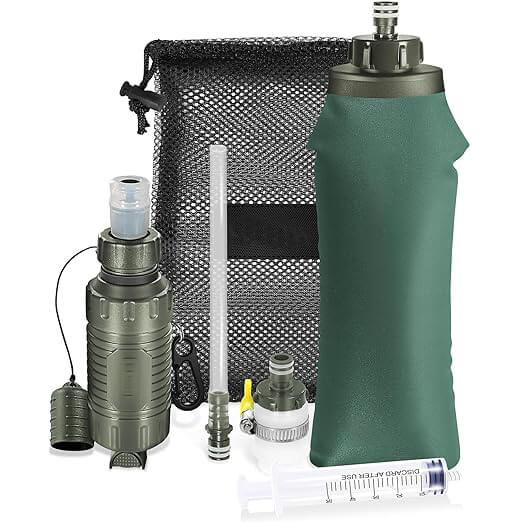 Portable Personal Water Filter Straw,Water Purifier Survival Gear for Emergency Preparedness